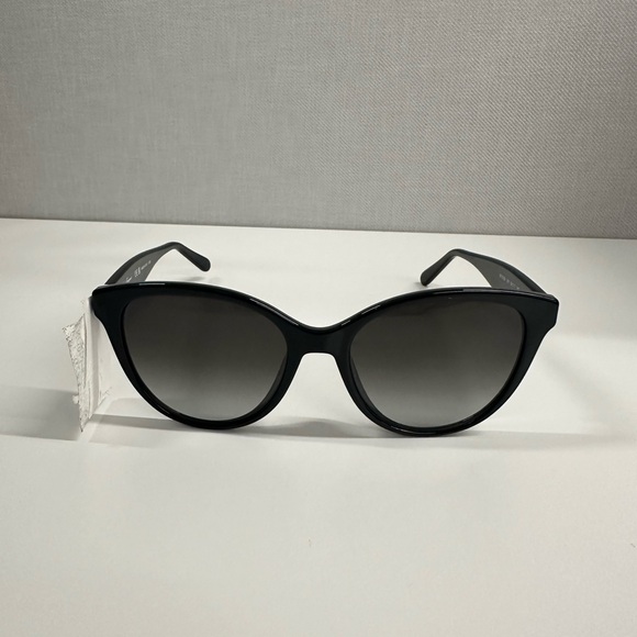 ???Authentic New Salvatore Ferragamo Cat Eye Black Sunglasses main image 7